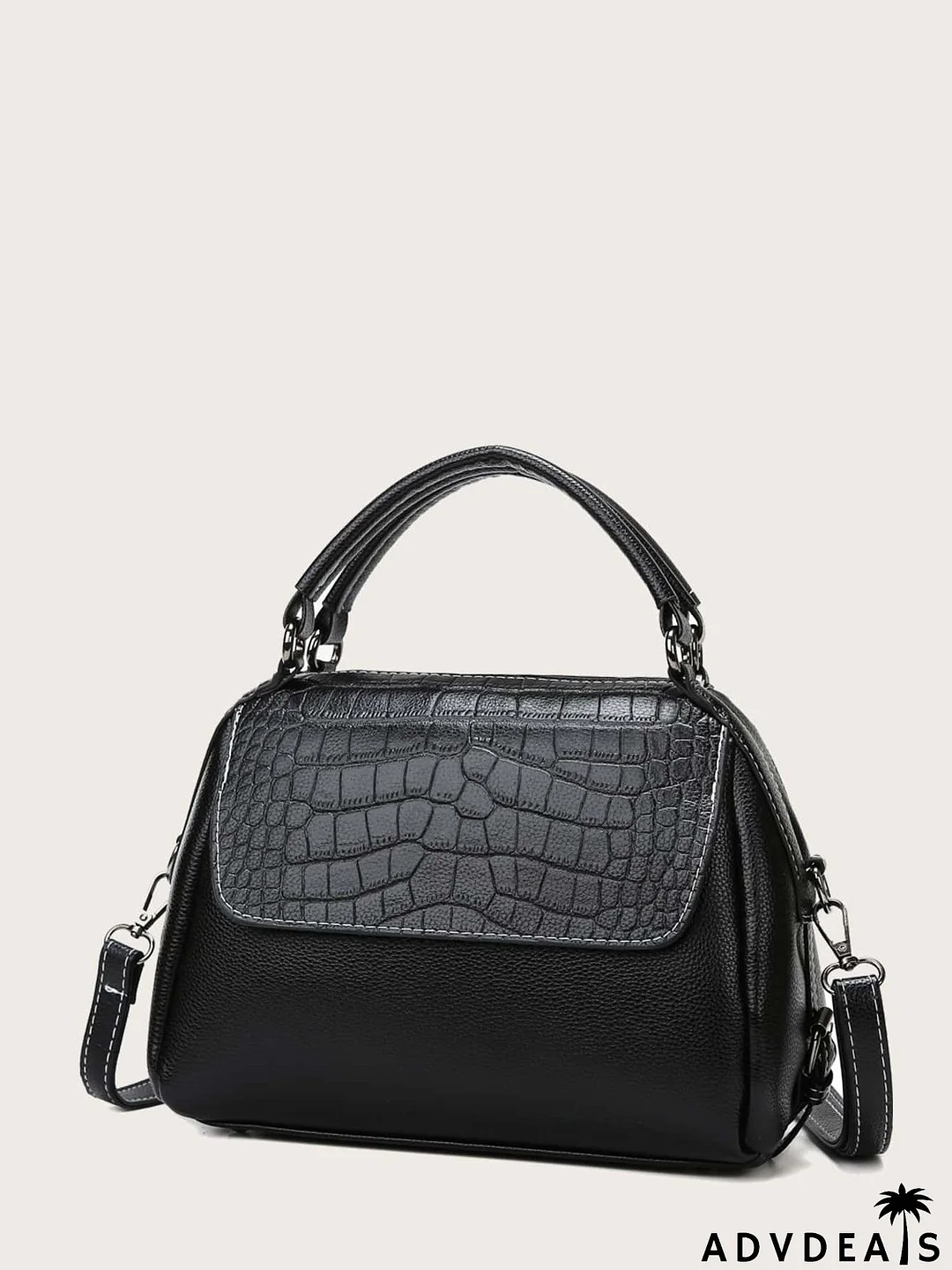 Croc Embossed Dome Bag