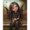 uk.everydayedeals (Limited Stock)Cross Stitch - 11ct Counted - Fille elfe (40*50cm)