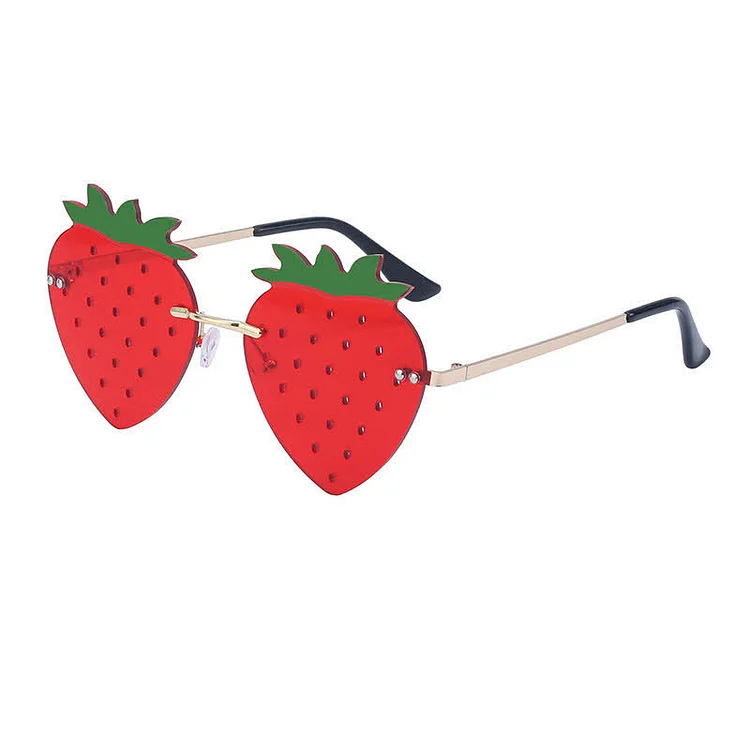 Strawberry Design Fashion Sunglasses - Modakawa Modakawa