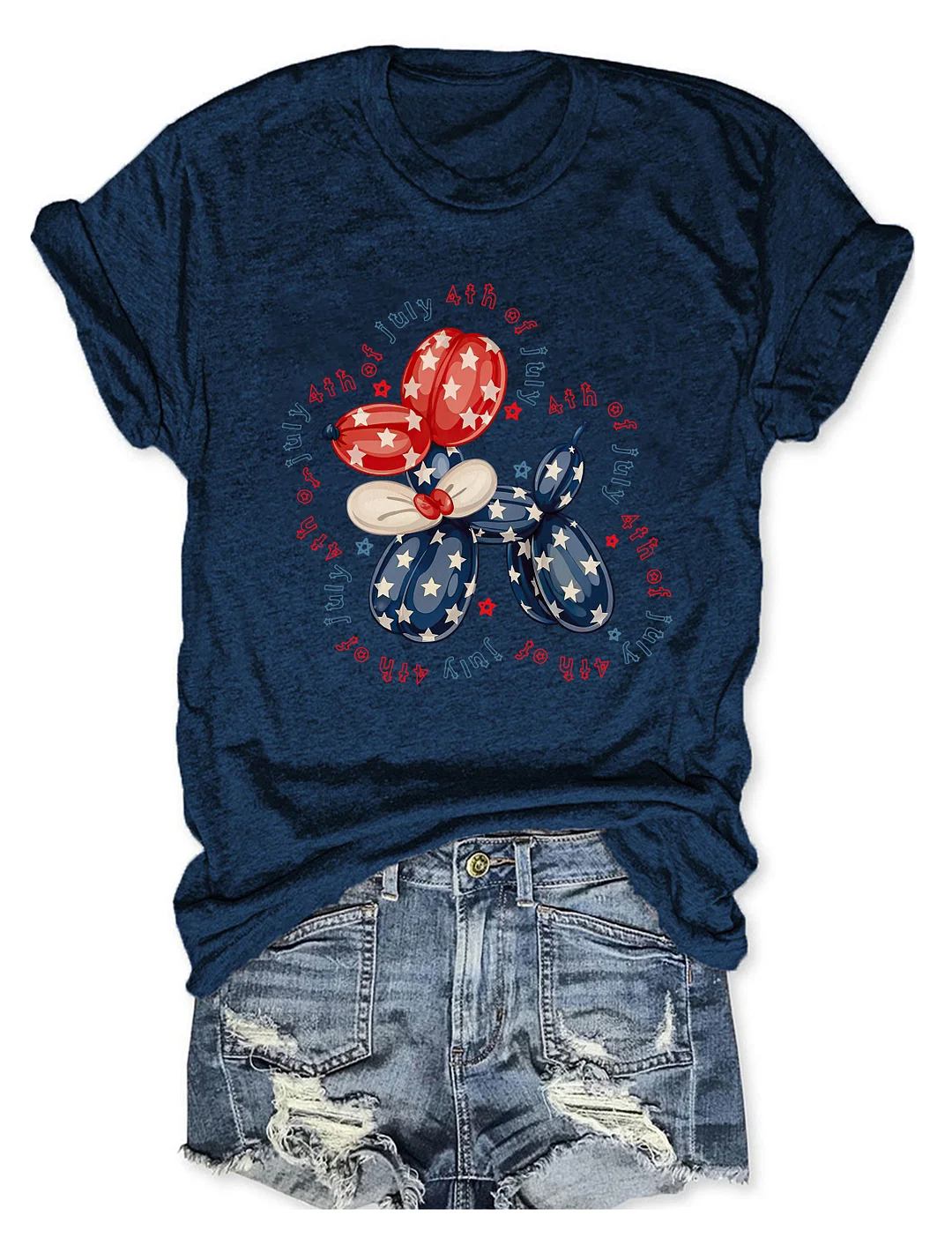 Cute Fourth of July Balloon T-shirt
