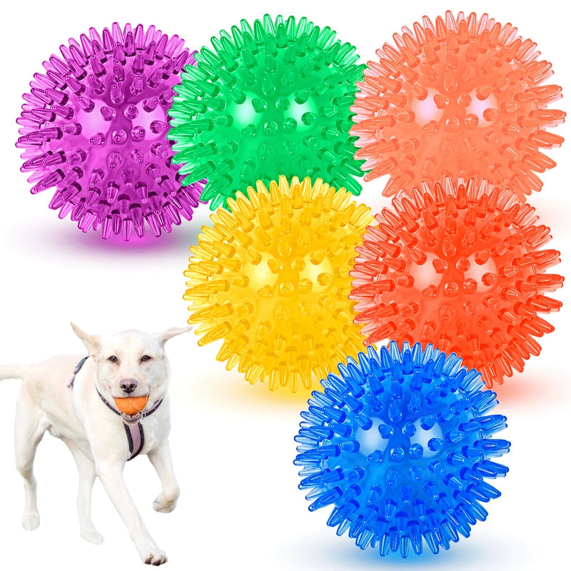 Explosions Sound Stab Dog Ball Bite Resistant Pet Toy TPR Elastic Interactive Dog Toy Ball Manufacturers