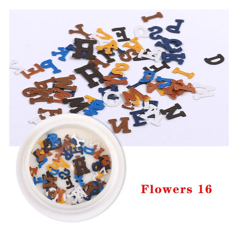 Spring Summer Flower Nail Decoration Wood Pulp Paper Mini Daisy Simulation Flower Butterfly Fashion DIY Nail Art Design Charm
