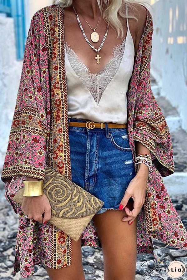 All I Want Floral Kimono Cover-up