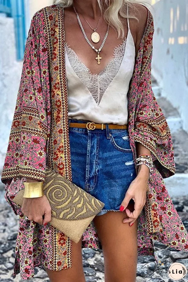 All I Want Floral Kimono Cover-up