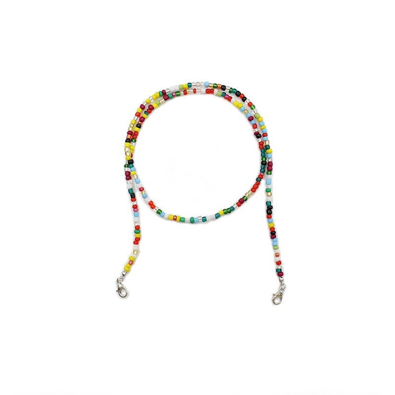 Casual Minimalist Geometric Crystal Unisex Glasses Chain