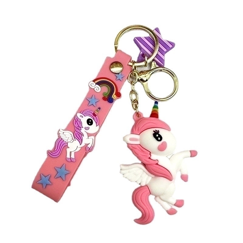 Cartoon Style  Pvc Silica Gel Unisex Bag Pendant Keychain