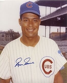 BYRON BROWNE CHICAGO CUBS ACTION SIGNED 8x10