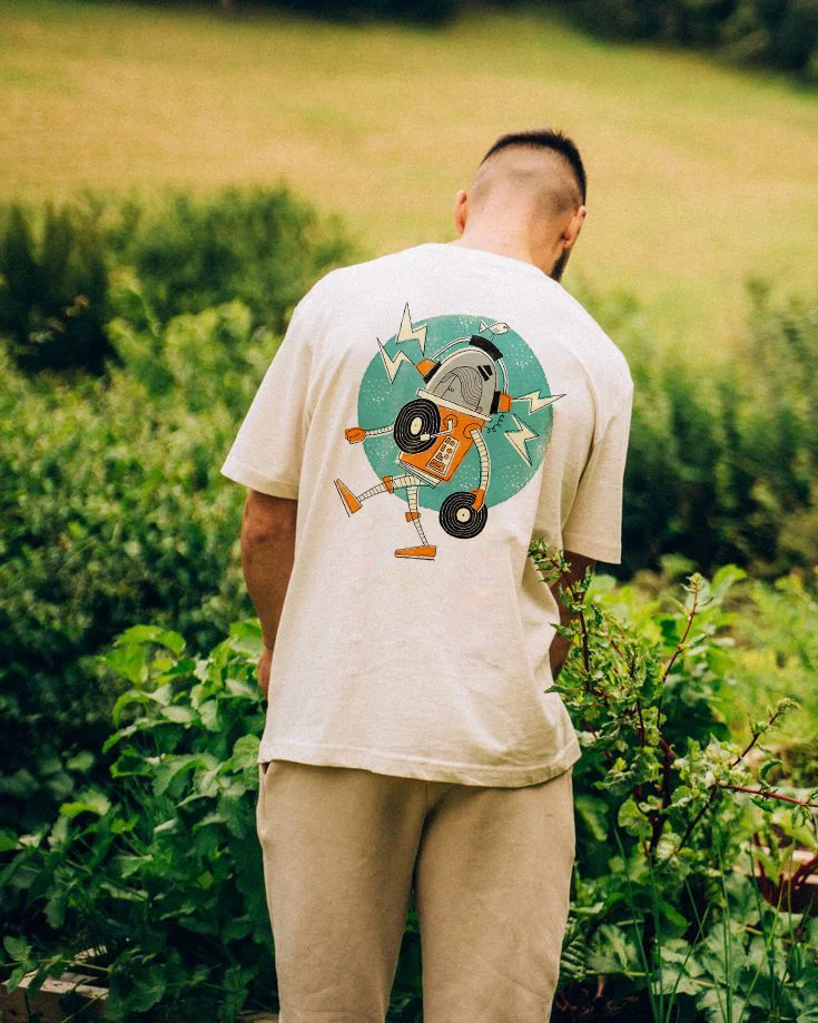 Robot And Record T-shirt