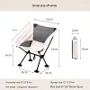Outdoor Convenient Folding Lazy Chair uUltra-Light Fishing Camping Leisure Reclining Chair Aluminum Alloy Moon Chair