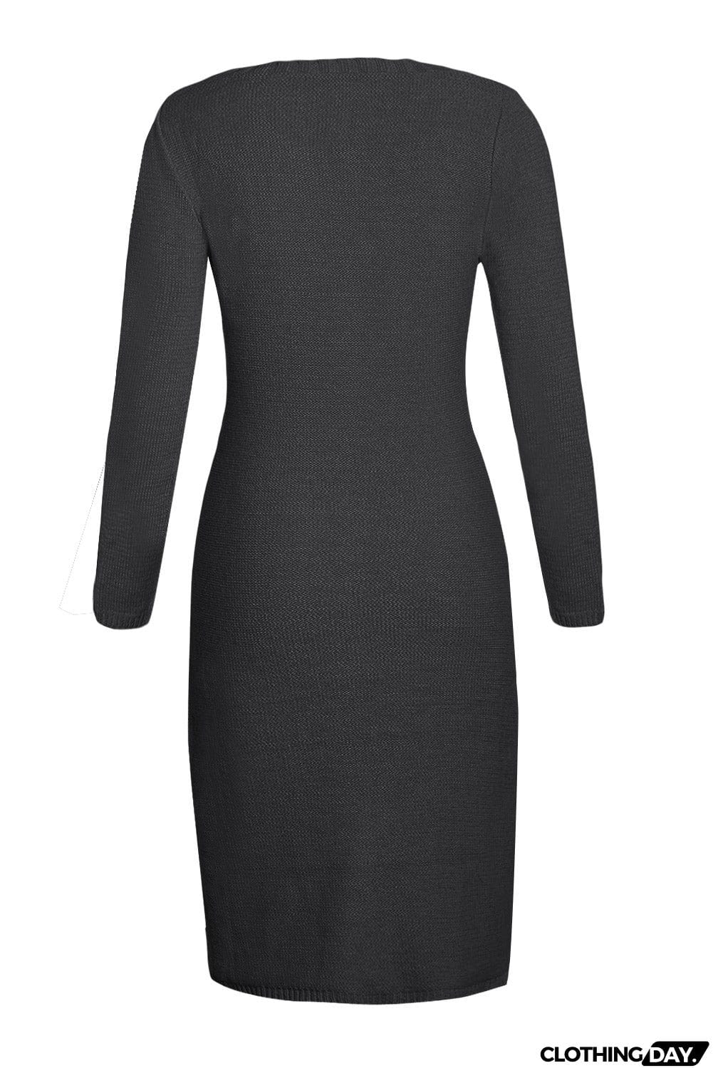 Coffee Womens Hand Knitted Sweater Dress