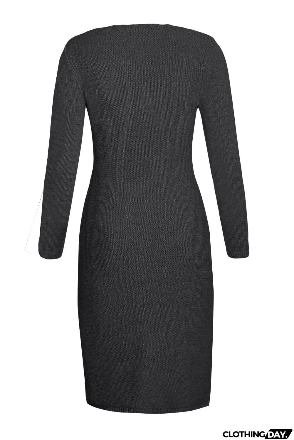 Coffee Womens Hand Knitted Sweater Dress