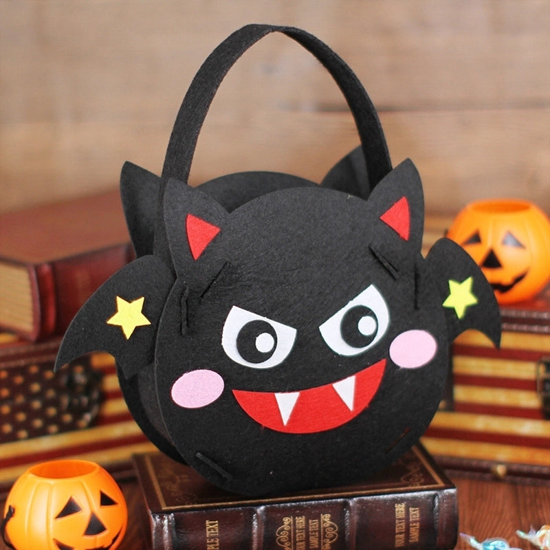 Halloween Children Unisex Nonwoven Pumpkin Cute Minimalist Round Open Handbag