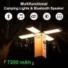 Outdoor Camping Light Rechargeable Long Battery LifeCamping Light Tent Light Mltifunctional Portable Led Audio Atmosphere Light