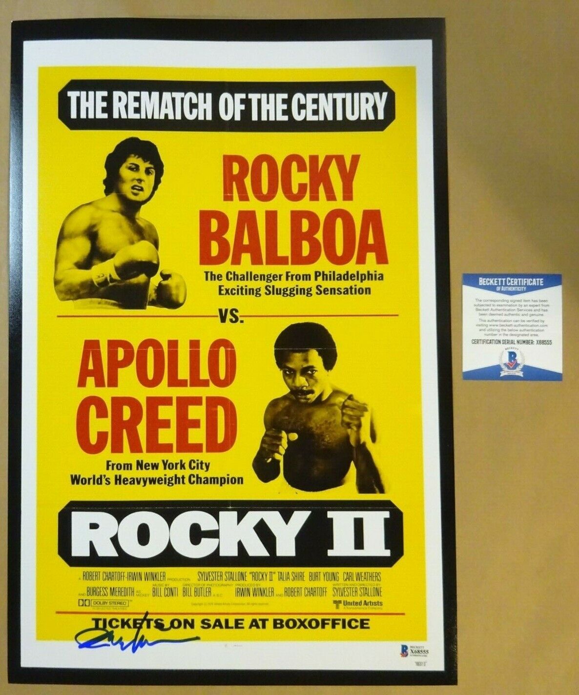 Signed IRWIN WINKLER Autographed ROCKY II 12x18