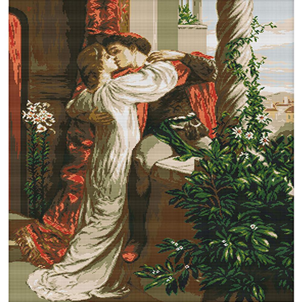 

Romeo And Juliet - 14CT Stamped Cross Stitch - 59*71cm, 501 Original