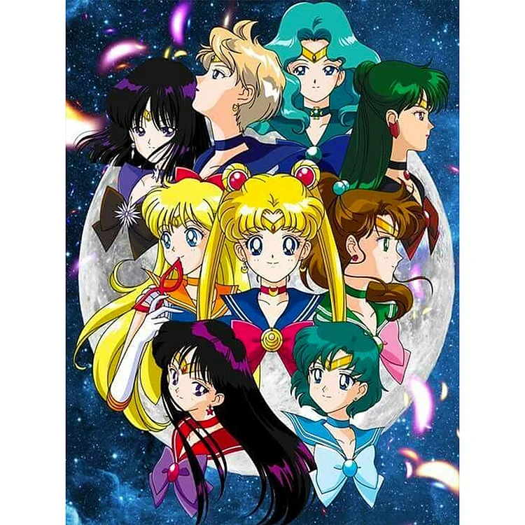Sailor Moon - Full Round - Diamond Painting (40*50cm)