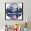Round Four Seasons-Winter-14CT Stamped Cross Stitch 33*33cm/12.99*12.99in tapestrymarket
