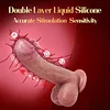 Vibrador el&eacute;trico telesc&oacute;pico com 3 modos de pulsa&ccedil;&atilde;o e 5 modos de vibra&ccedil;&atilde;o, formato realista de p&ecirc;nis de 21,5 cm (8,5 polegadas), adequado para estimula&ccedil;&atilde;o clitoriana, do ponto G e anal, feito de silicone l&iacute;quido, com ventosa, #86KT2D3D
