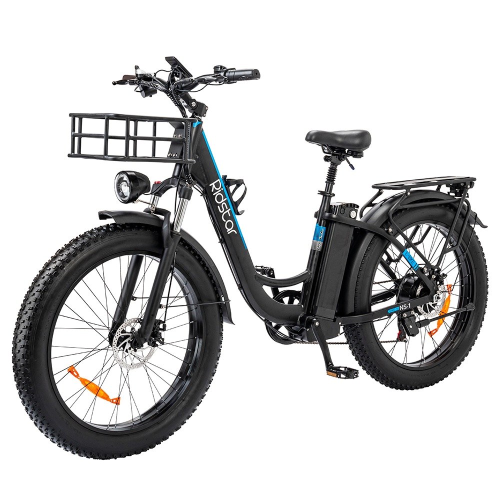 Ridstar MN26 Electric Bike 750W Motor, 48V 23Ah Battery, 49km/h Max Speed, 75km Range