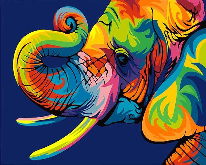 

Abstract Elephant – Paint By Numbers - 40*50CM, 501 Original