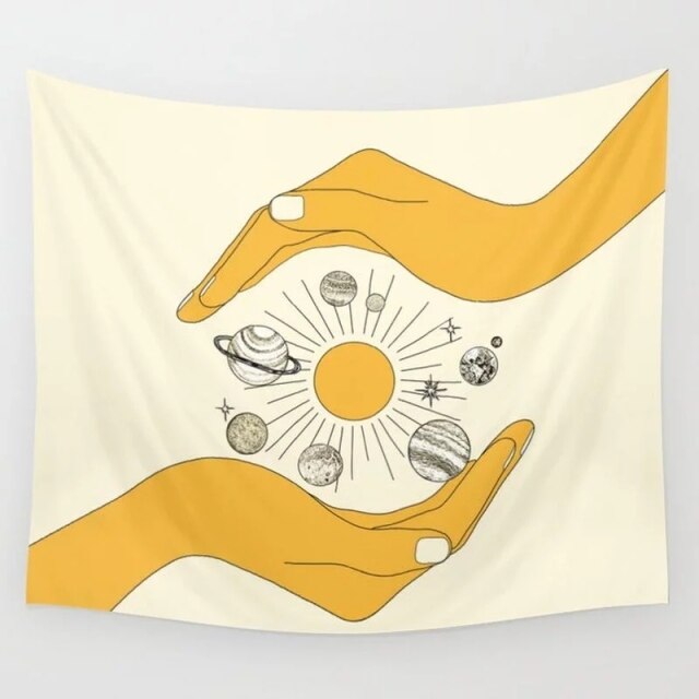 

Wall Tapestry - Woman Flower-150*130cm, 501 Original