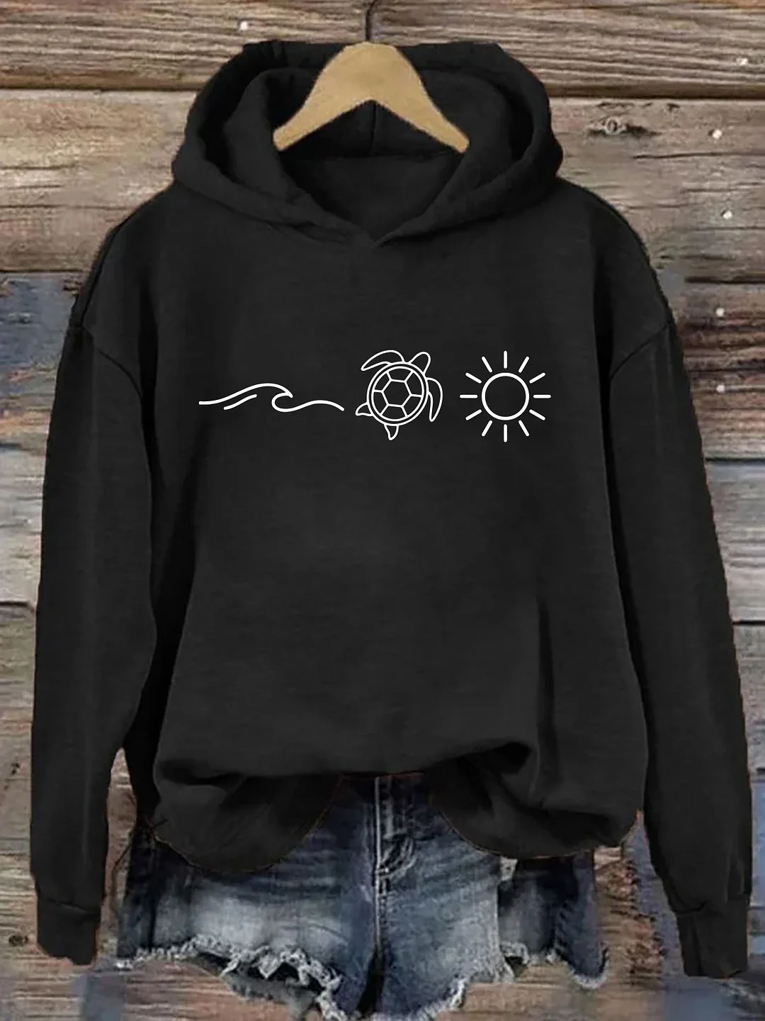 Ocean Turtle Sun Hoodie