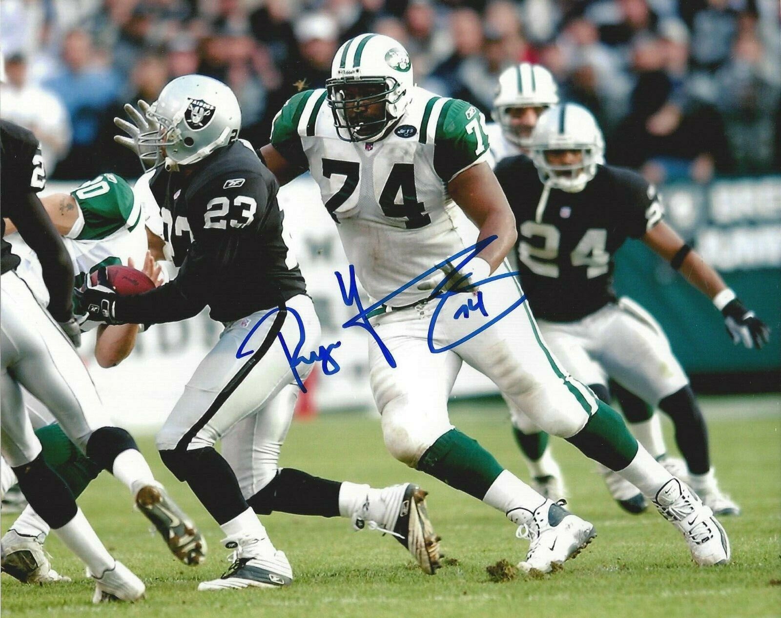 Ryan Young Autographed 8x10 New York Jets#4