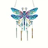 Diamond Painting Acrylic Dragonfly Wind Chimes for Window Wall
