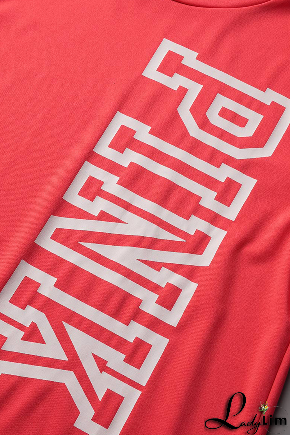 Light Purple Casual Patchwork Letter O Neck Short Sleeve Two Pieces