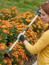 2 in 1 Garden Hoe with Tiller Cultivator Rake Lightweight Hoes Weeding Rake with Long Handle for Fast Grass Removal Cultivating Loosen Soil