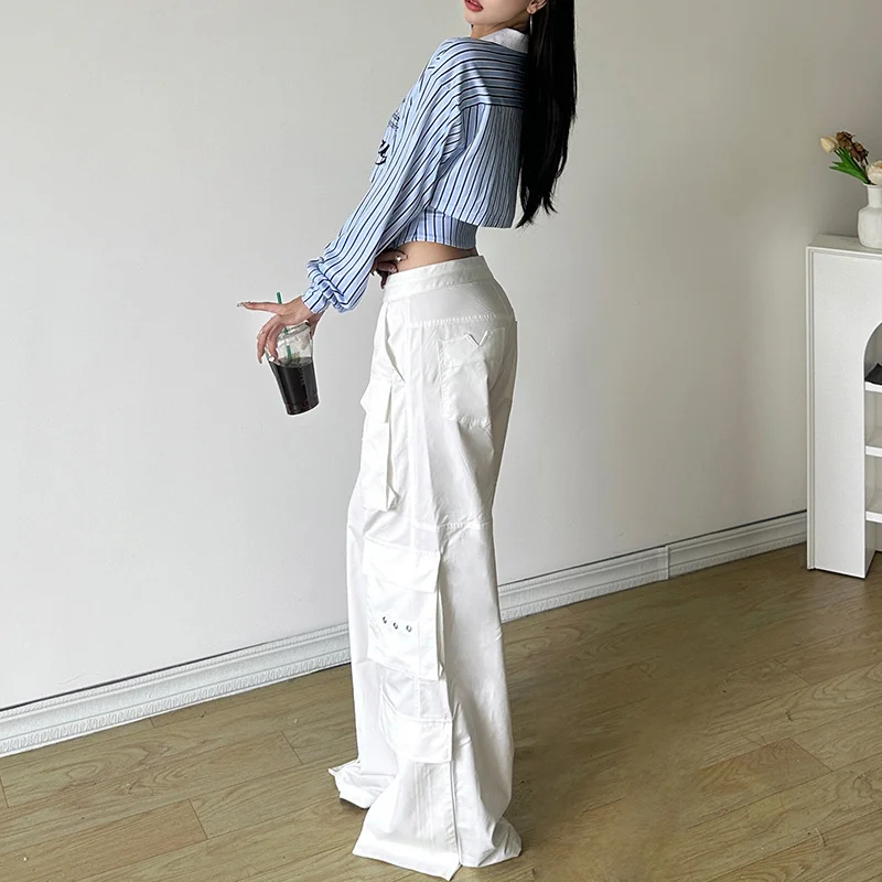 Uveng Autumn 2024 New Women's Solid Color Repair Street Fashion Flip-Flops Long-Sleeved Top Lady