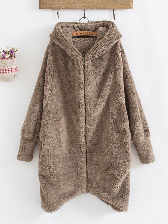 Hoodie Casual Asymmetric Hoodies & Sweatshirt Zaesvini