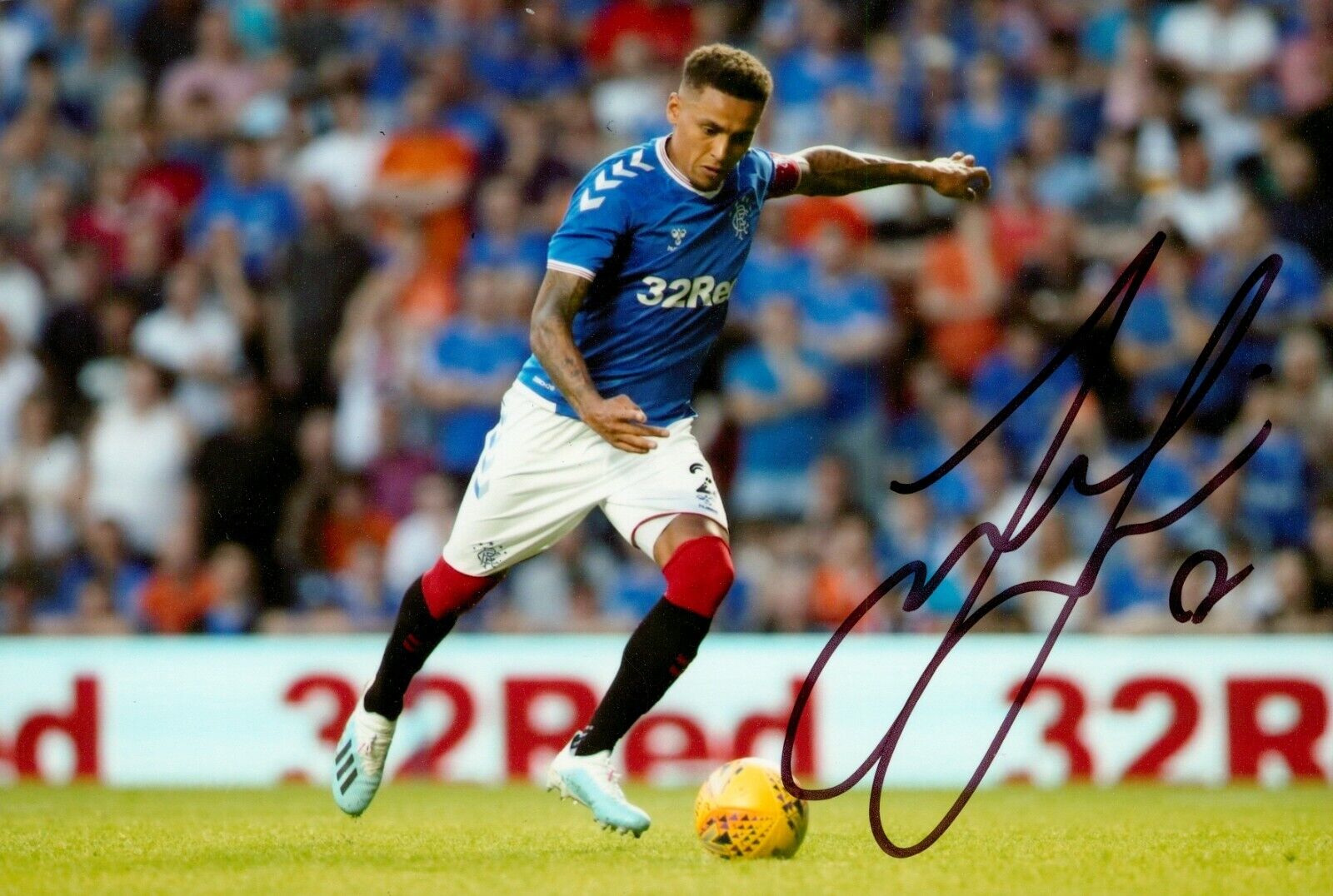 James Tavernier Signed 6x4 Photo Poster painting Glasgow Rangers Autograph Memorabilia + COA