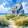 Beach House-11CT Stamped Cross Stitch 45*45cm tapestrymarket