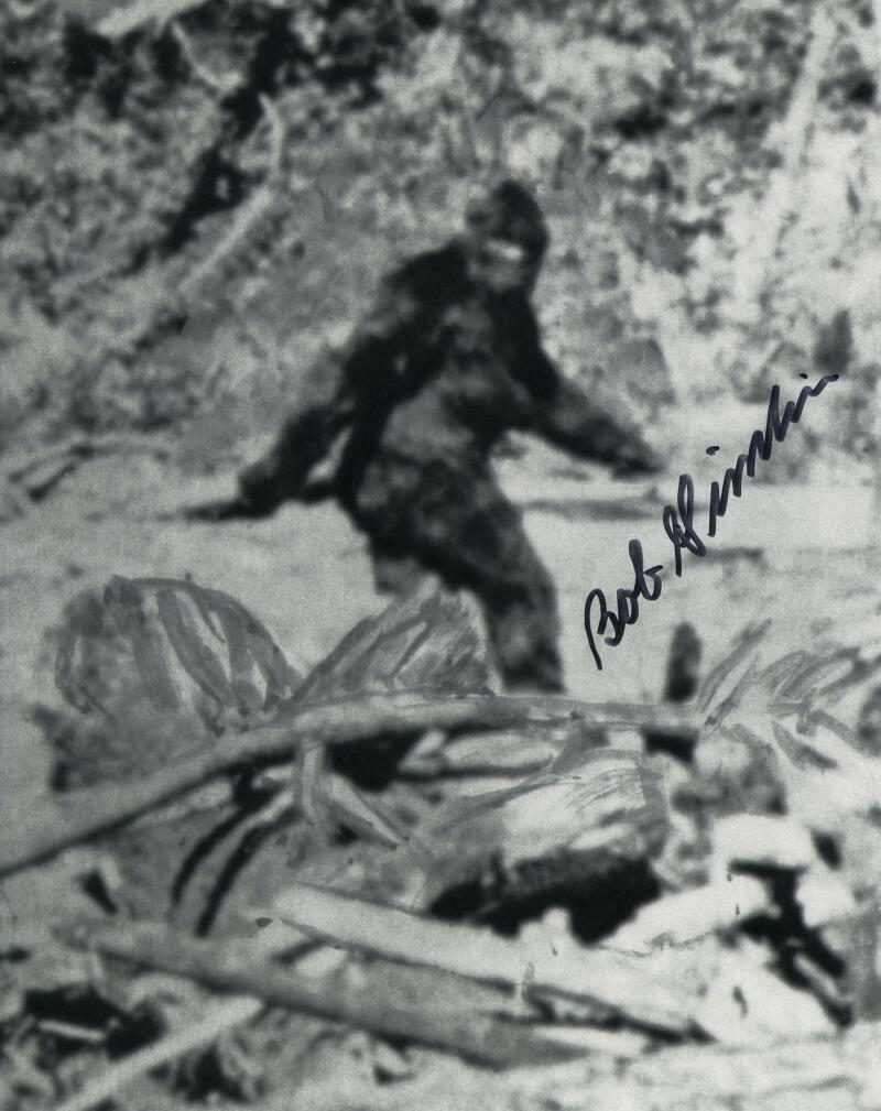 BOB GIMLIN SIGNED AUTOGRAPH 8X10 Photo Poster painting - PATTERSON-GIMLIN BIGFOOT SIGHTING RARE!