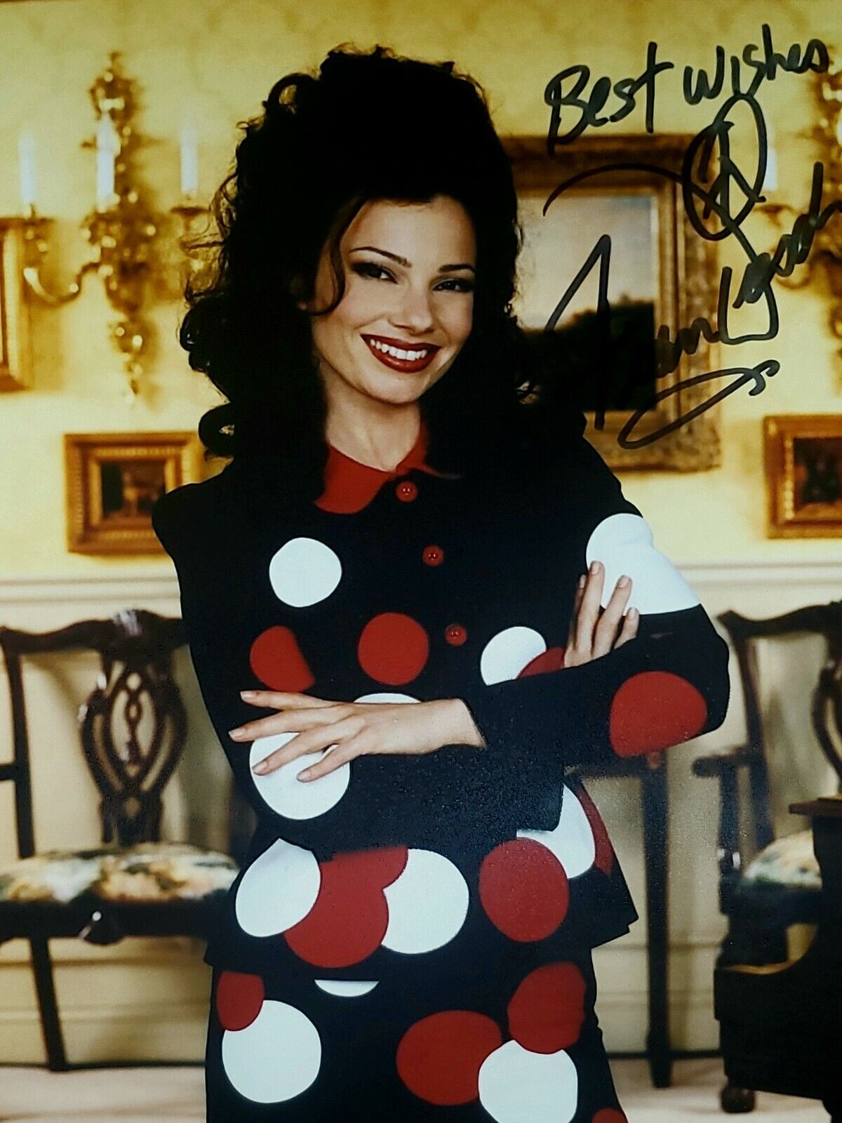 Fran Drescher Hand Signed Autograph Photo Poster painting The Nanny Actress Comedian Comedy