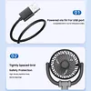 Car Fan 360 Adjustable 2 Head Air Fan Auto Electric Fan USB