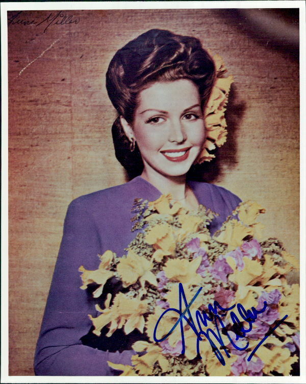 Ann Miller signed 8x10 Photo Poster painting In-person