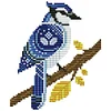 Blue Bird On Branch-14CT Stamped Cross Stitch 16*18cm/6.3*7.09in tapestrymarket