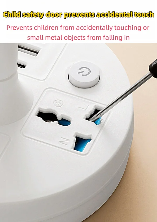 Multifunctional Desk Lamp Charging Multi-hole Socket Night Light