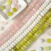 Natural Crystal Stone Flat Round Beads DIY Accessories