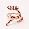 Leaping Elk Golden Silver Rose Golden Catering Napkin Ring