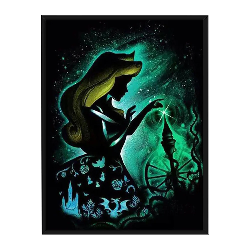 11CT Full Stamped Cross Stitch - Silhouette Series(Canvas|40*50cm)