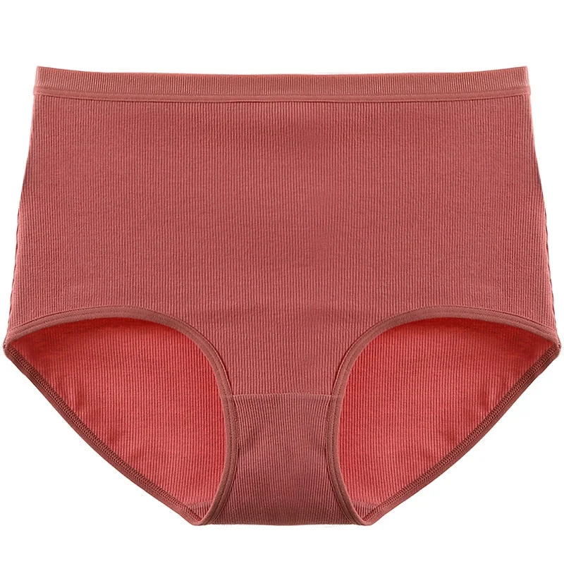 High Waist Panties For Women Cotton Sexy Seamless Briefs Underwear Solid Body Shaper Breathable Comfort Female Intimates Fashion