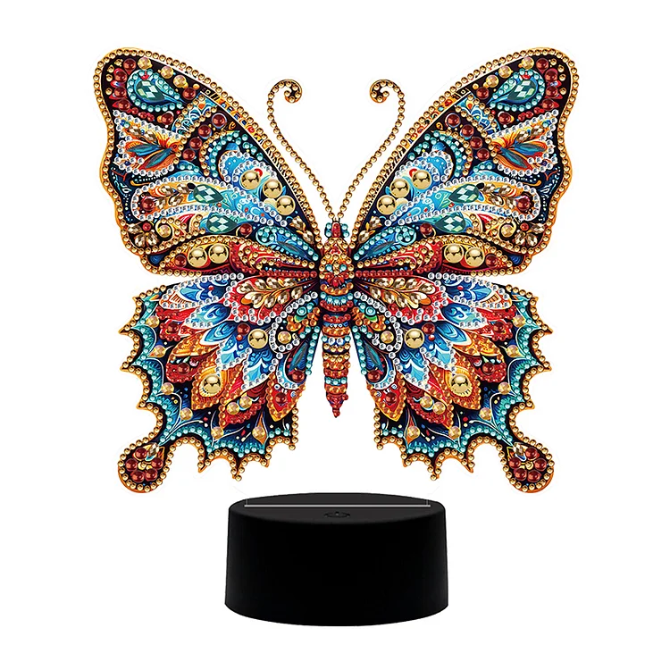 【Lamp】Animal Diamond Painting Night Light 5D DIY Diamond Painting Lamp (Butterfly) gbfke