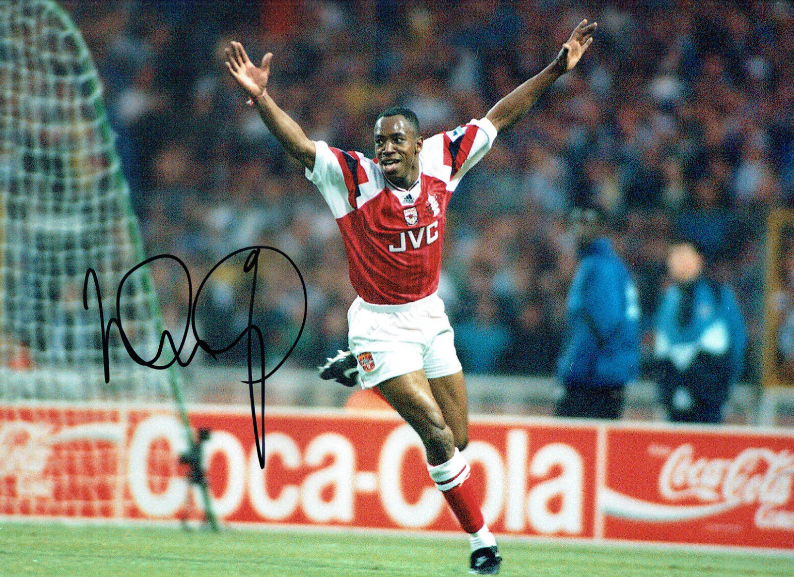 Ian WRIGHT SIGNED Autograph 16x12 Photo Poster painting AFTAL COA Arsenal Premier League