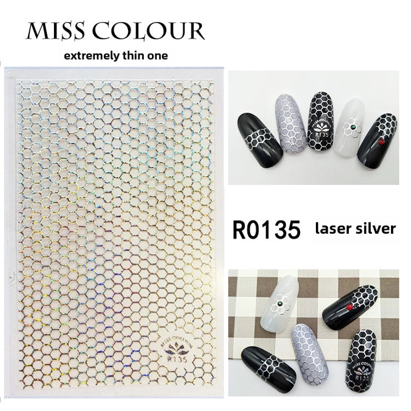 3D Star Moon Nail Stickers Phototherapy Nail Art Supplies Star Moon Nail Art Stickers R207 Nail Art Constellation Metal Jewelry