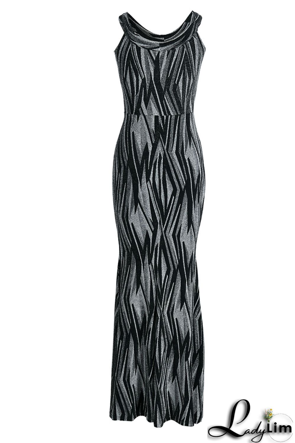 Gold Sexy Patchwork Off the Shoulder Off The Shoulder Dresses