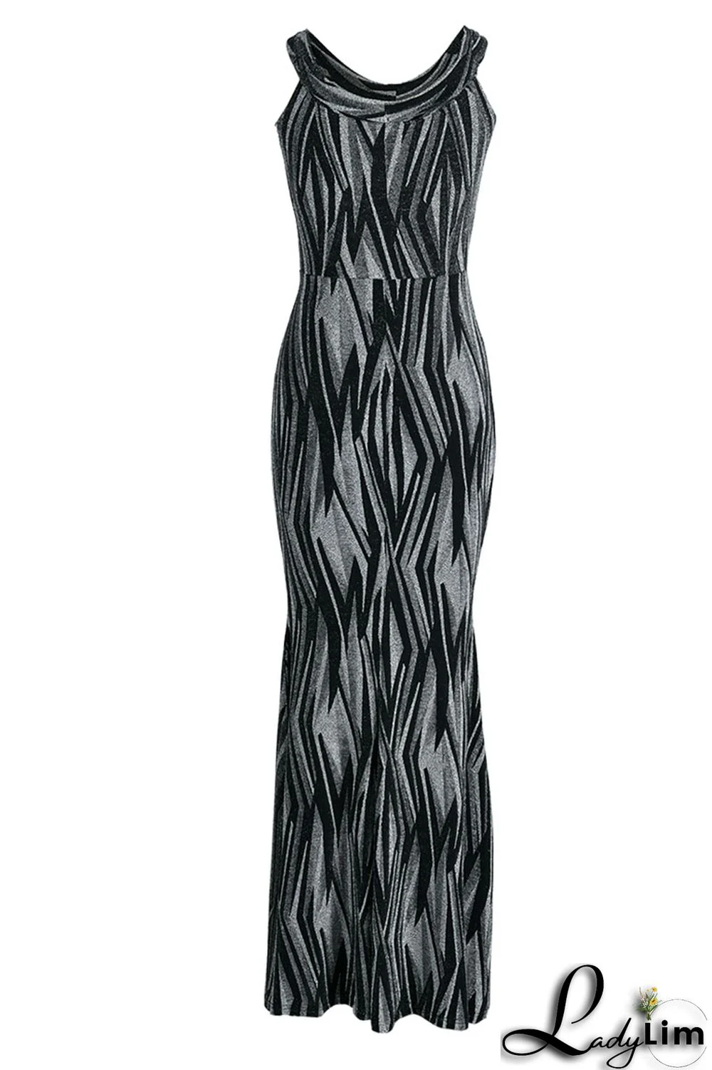 Gold Sexy Patchwork Off the Shoulder Off The Shoulder Dresses