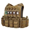 NIJ IV One-Button Release Multifunctional Hanging Tactical Vest Breathable Wear-Resistant Bulletproof Vest